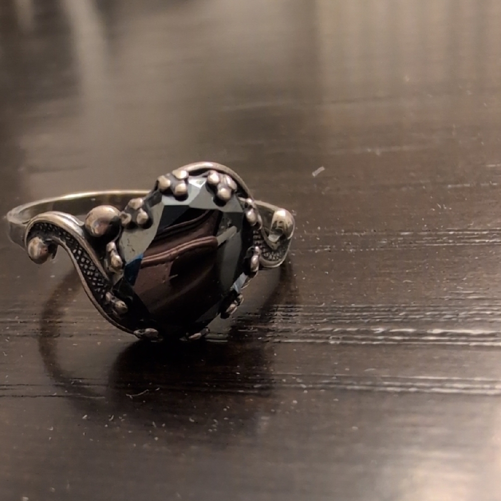 Hematite Sterling Silver Ring - image 6